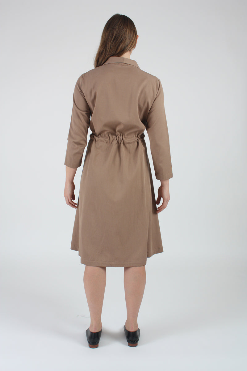 Classy Wrap Dress/Coat Camel