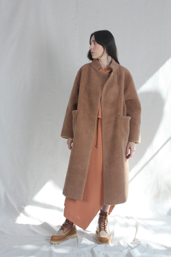 Camel Hair Cocoon Coat - Ready-to-Wear 1AAL1D