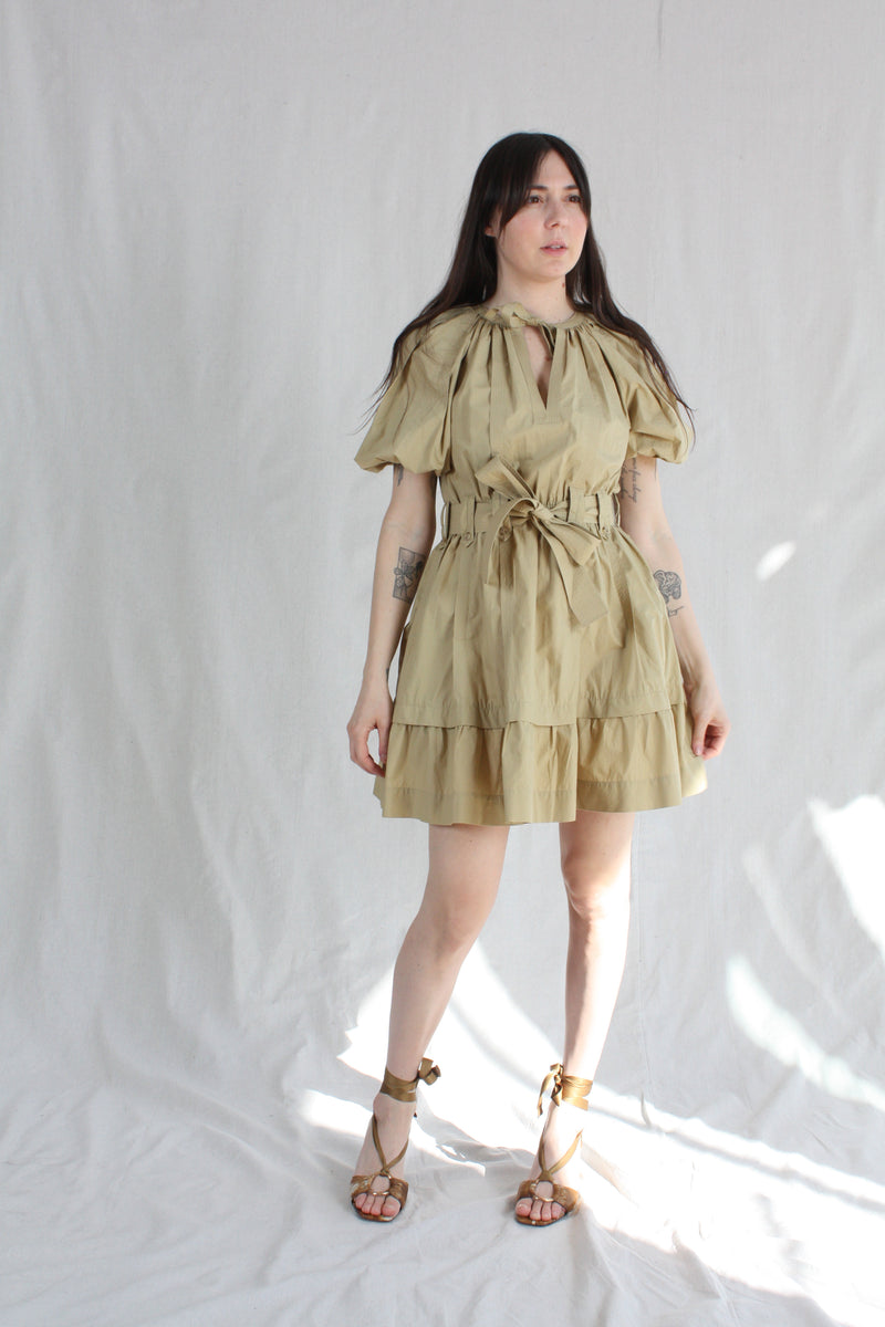 Mica Dress Khaki Rhoan Mica Dress Khaki Rhoan