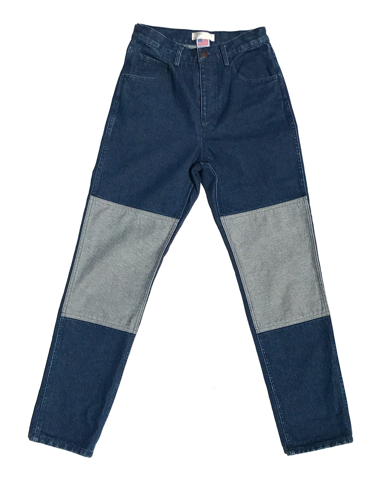 distressed two-tone jeans | Raf Simons | Eraldo.com