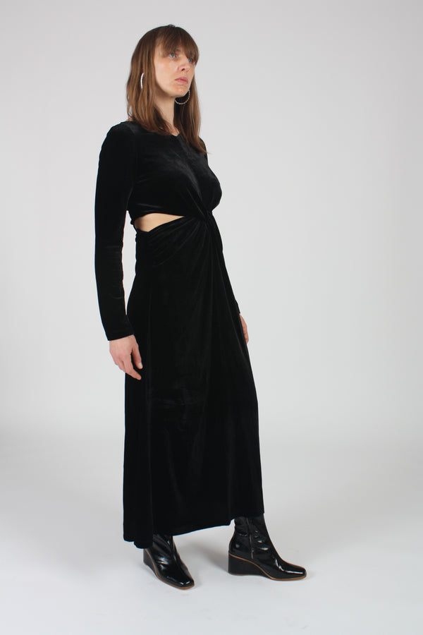 Mast Dress Black Velvet