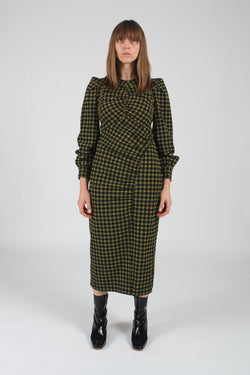 Proposition Dress Stretchy Black Plaid