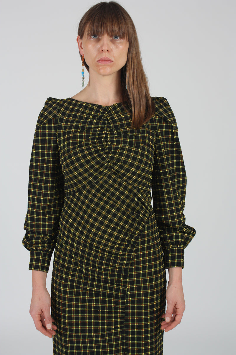 Proposition Dress Stretchy Black Plaid – Rhoan
