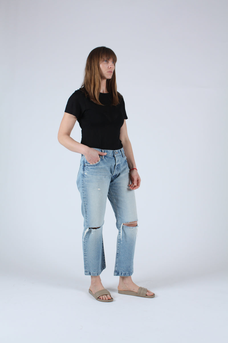 Genoa Cropped Straight Jean
