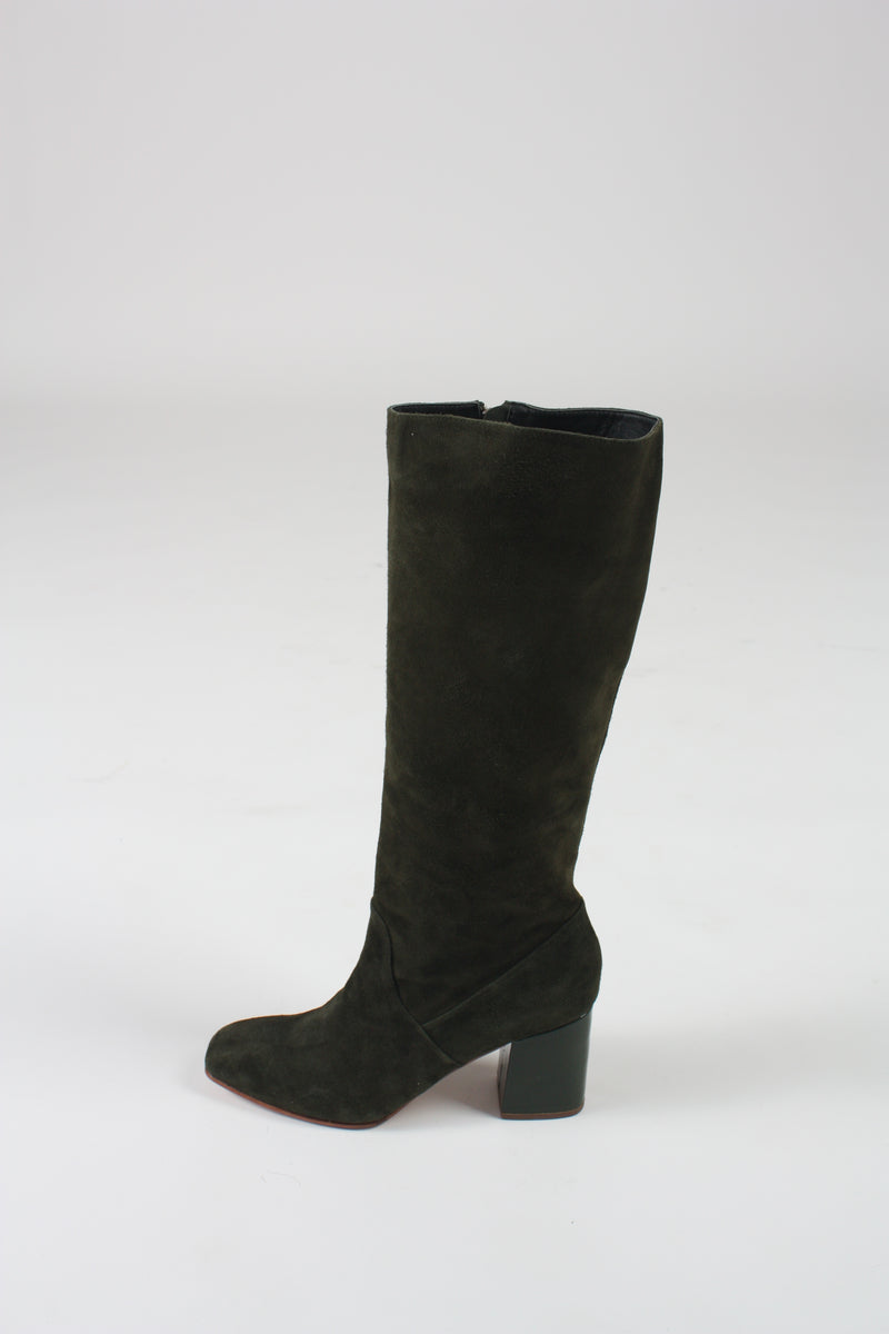 Sloan Knee High Boot in Pine/Bottle