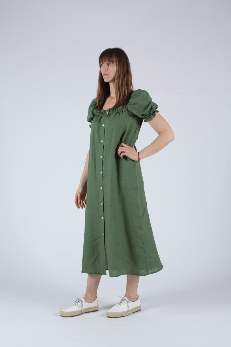 Brigitte Maxi Dress Cypress Green