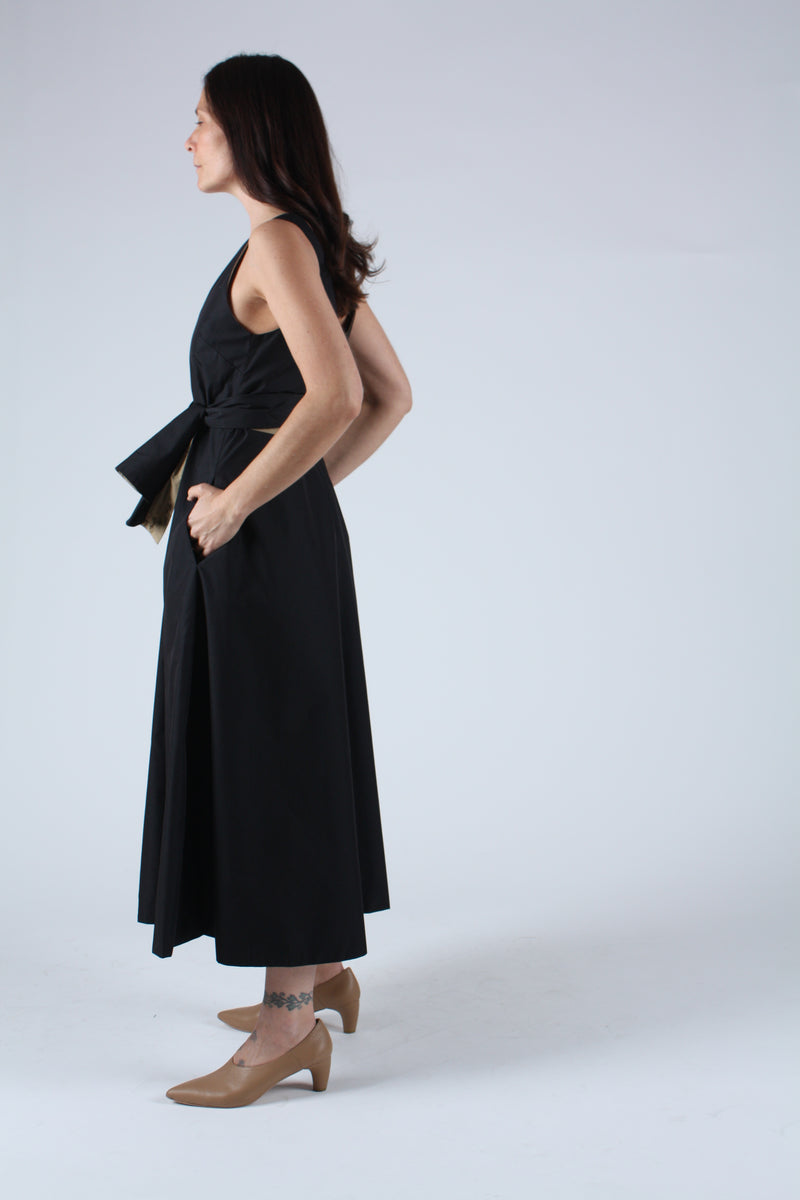 reversible cotton dress Reversible Floral Block Printed Cotton V-Neck Maxi Wrap Dress 30" / Tall (5'7" and above)